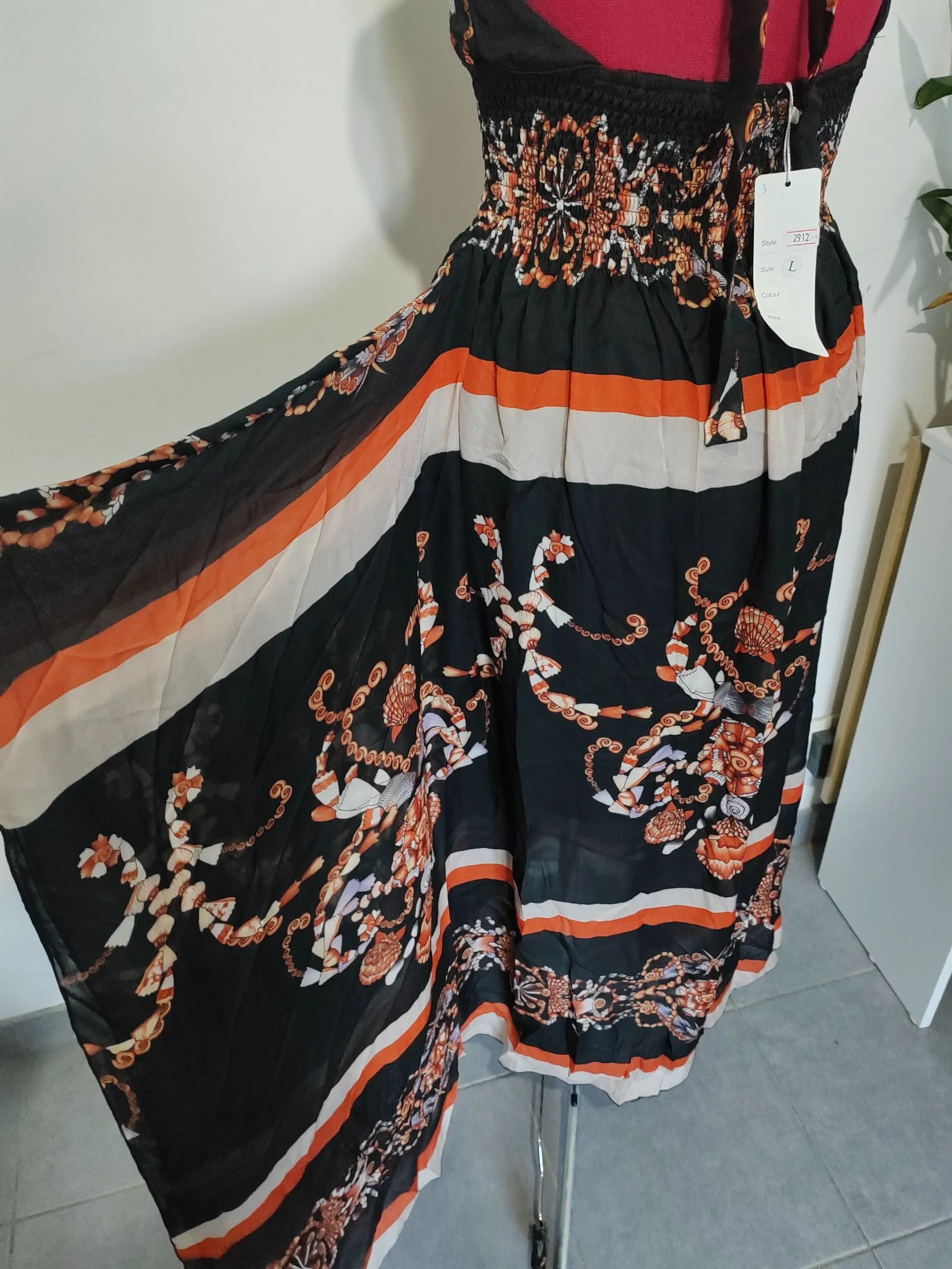 Robe assimétrica de cetim – photo 5